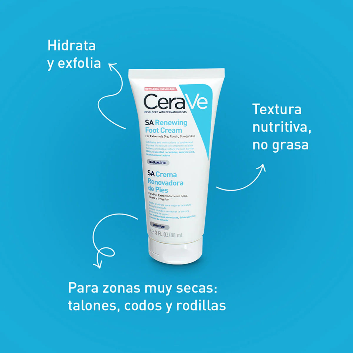 SA Crema Renovadora De Pies, 88ml