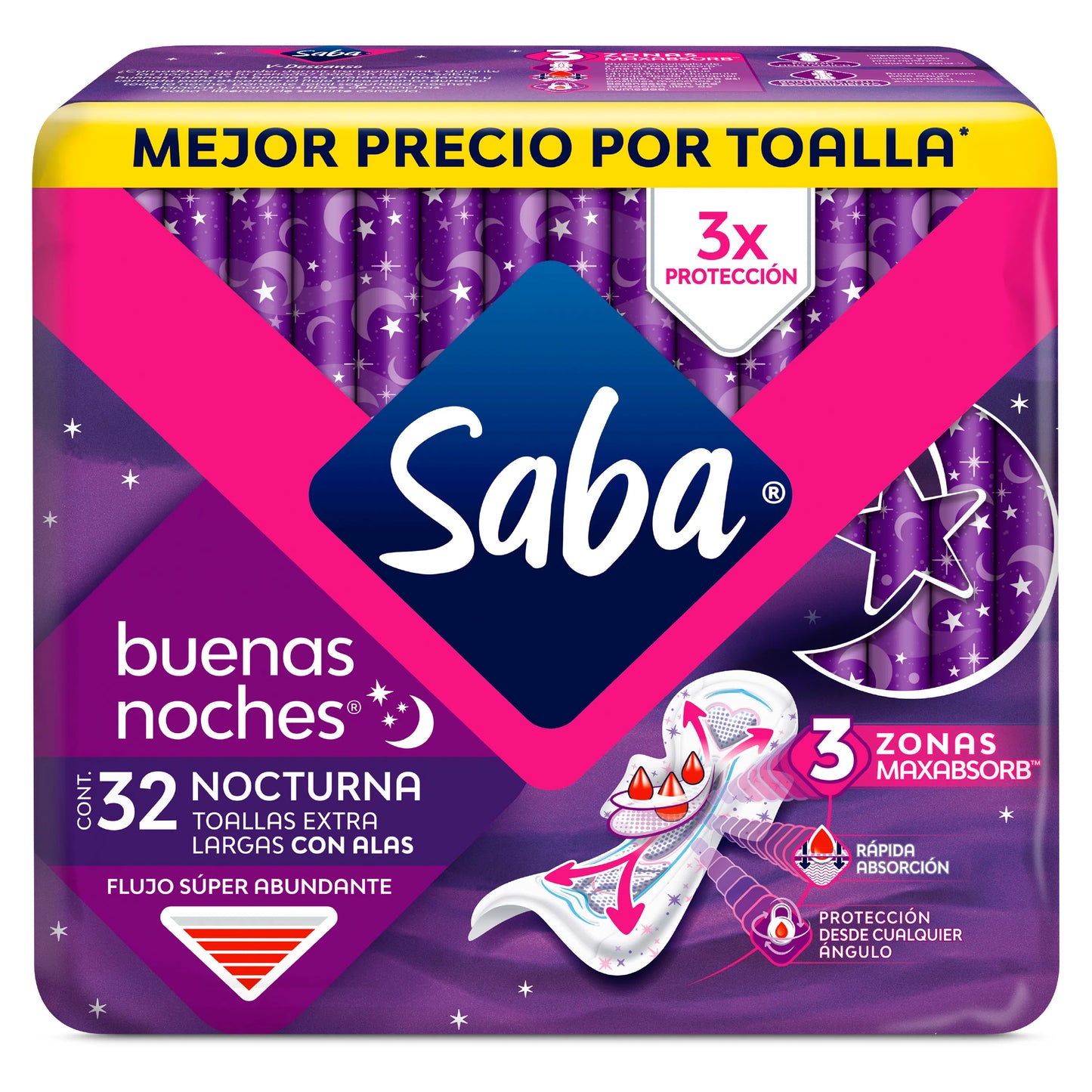 Saba Nocturna Buenas Noches 32pzas
