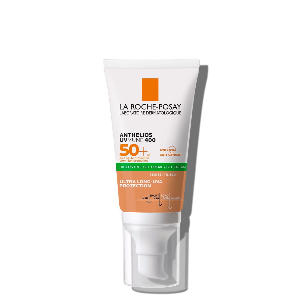 Anthelios UVMUNE 400 Oil Control Gel-Crema Con Color FPS 50+, 50 ml