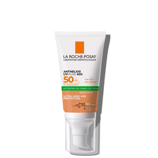 Anthelios UVMUNE 400 Oil Control Gel-Crema Con Color FPS 50+, 50 ml