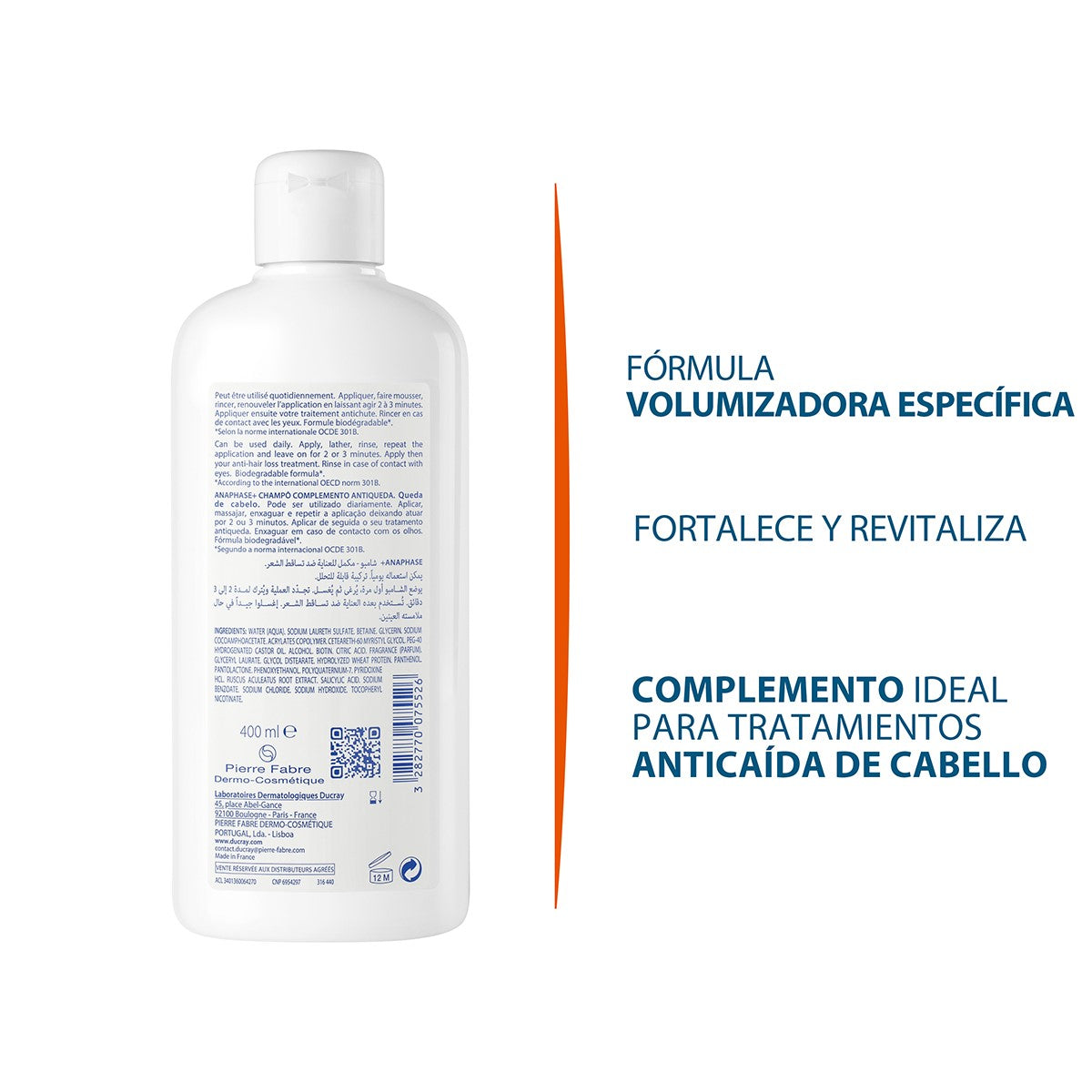Shampoo Complemento Anticaída, 400ml