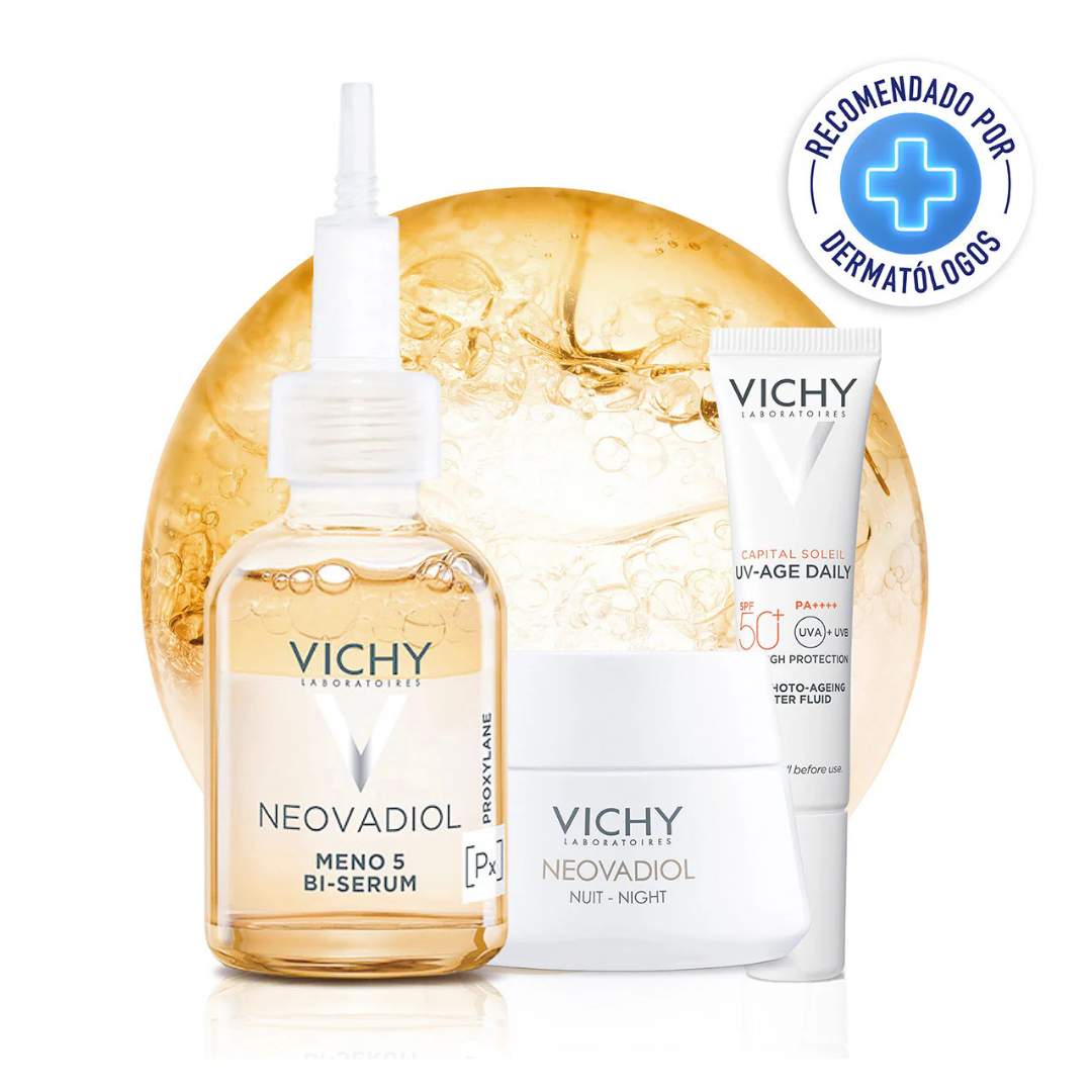 Kit Neovadiol Meno 5 Bi-Serum 30ml+ UV Age SPF 50 15ml + Neovadiol Night Cream 15ml
