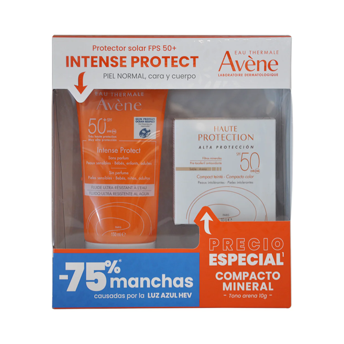 Kit Intense Protect 150ml + Polvo Mineral Compacto 10g