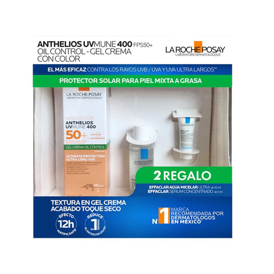Kit Anthelios UVMune 400 FPS50+ Oil Control – Gel crema con color